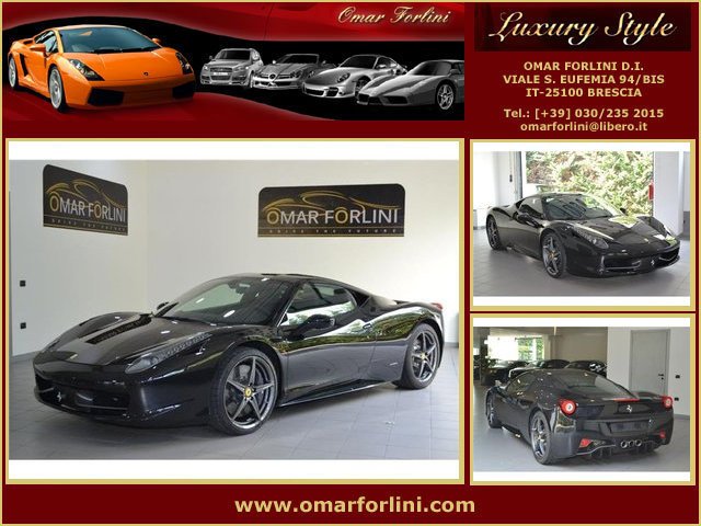 Ferrari 458 DCT F1 NAVI CERCHI20SOLLEVATORE PDC FULL KM22.000