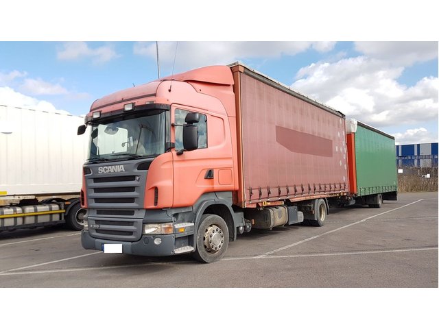 Scania R310LB 4x2 Euro 4 + Fliegl EPS90 Jumbo Tautliner