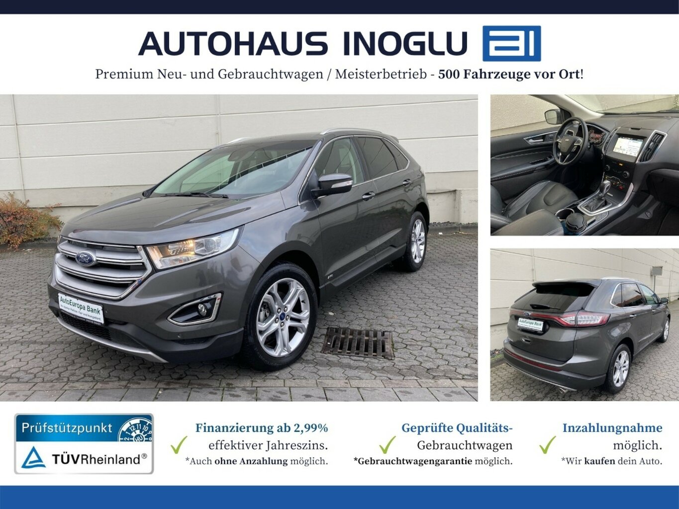 Ford Edge 2.0 TDCI Aut. 4x4 Titanium Navi RCam Leder