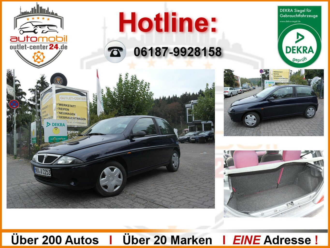 Lancia Ypsilon EFH/Airbag/Radio/Bastlerfzg/Export