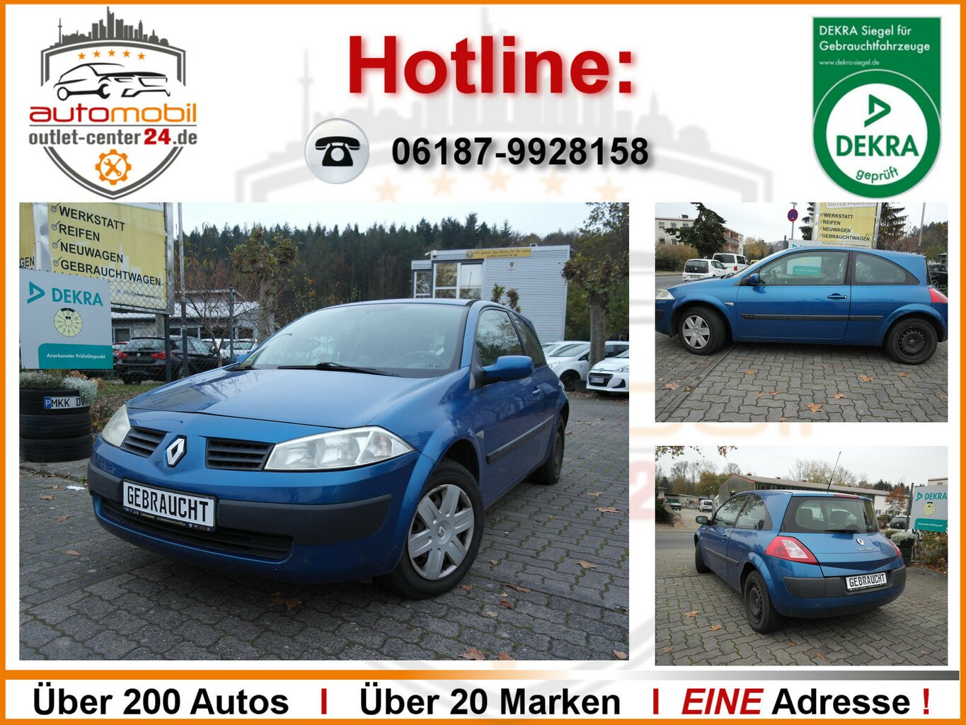 Renault Megane Klima/S&S/ZV/KLIMA/Bastlerfahrzeug/Export