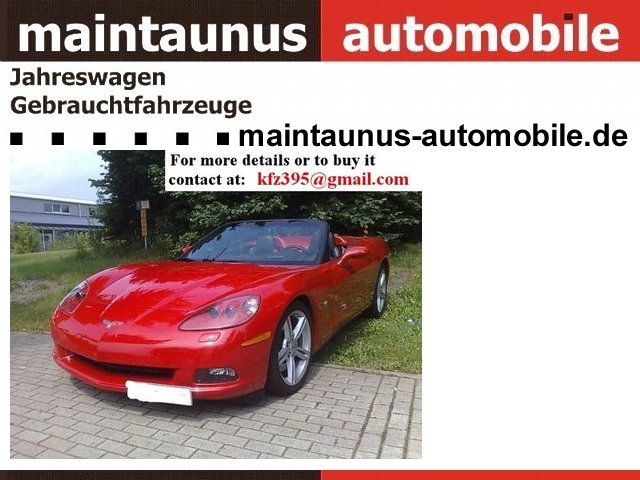 Corvette C6 Cabrio 6.2 LS3 Europa