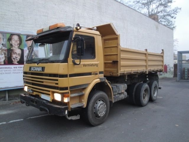 Scania P113HK 6x4 L 340 Kipper Tipper Dreiseiten spring